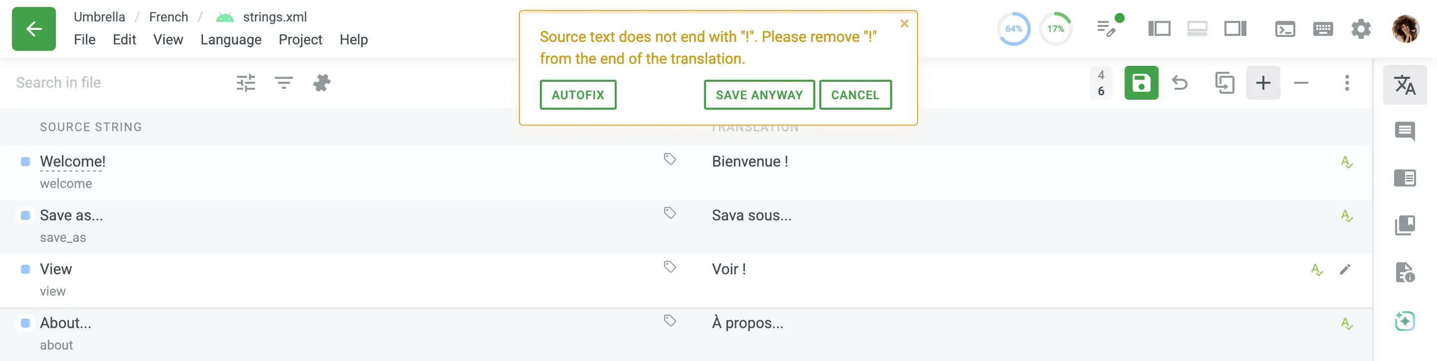 QA pop-up